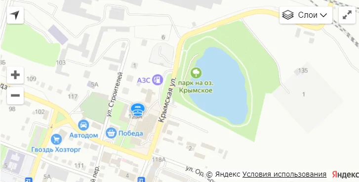 Карта проезда: г. Кинель, ул. Орджоникидзе, двлд. 123