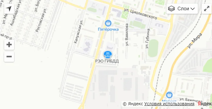 Карта проезда: г. Сызрань, ул. Астраханская, д. 1А