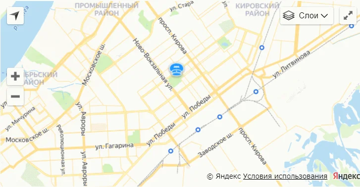 Карта проезда: г. Самара, Ставропольская, д. 120