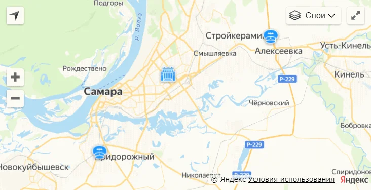 Карта проезда: г. Самара, ул. Ставропольская, д. 120
